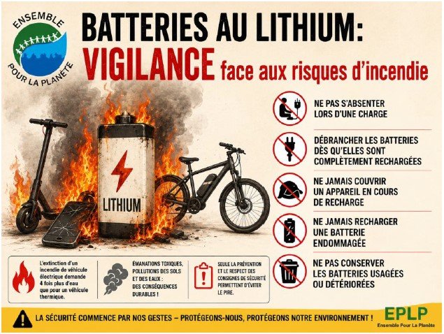 Batteries au lithium : sécurité et retour d'expérience de Boulouparis